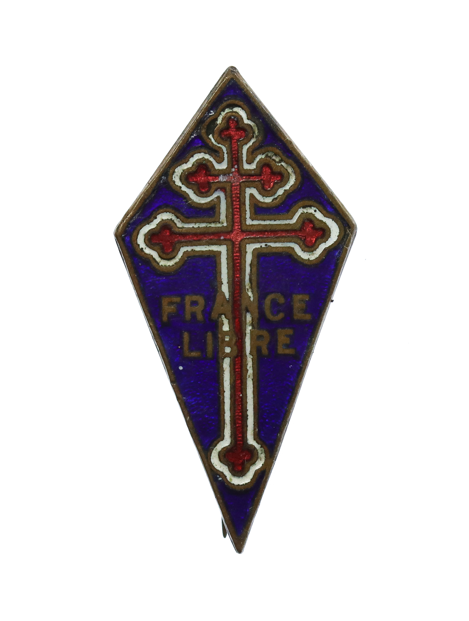 WW2 Free French Forces (France Libre) Enamelled Lapel Badge