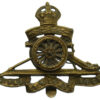 Royal Artillery Territorial (Revolving Wheel) Cap Badge - King's Crown