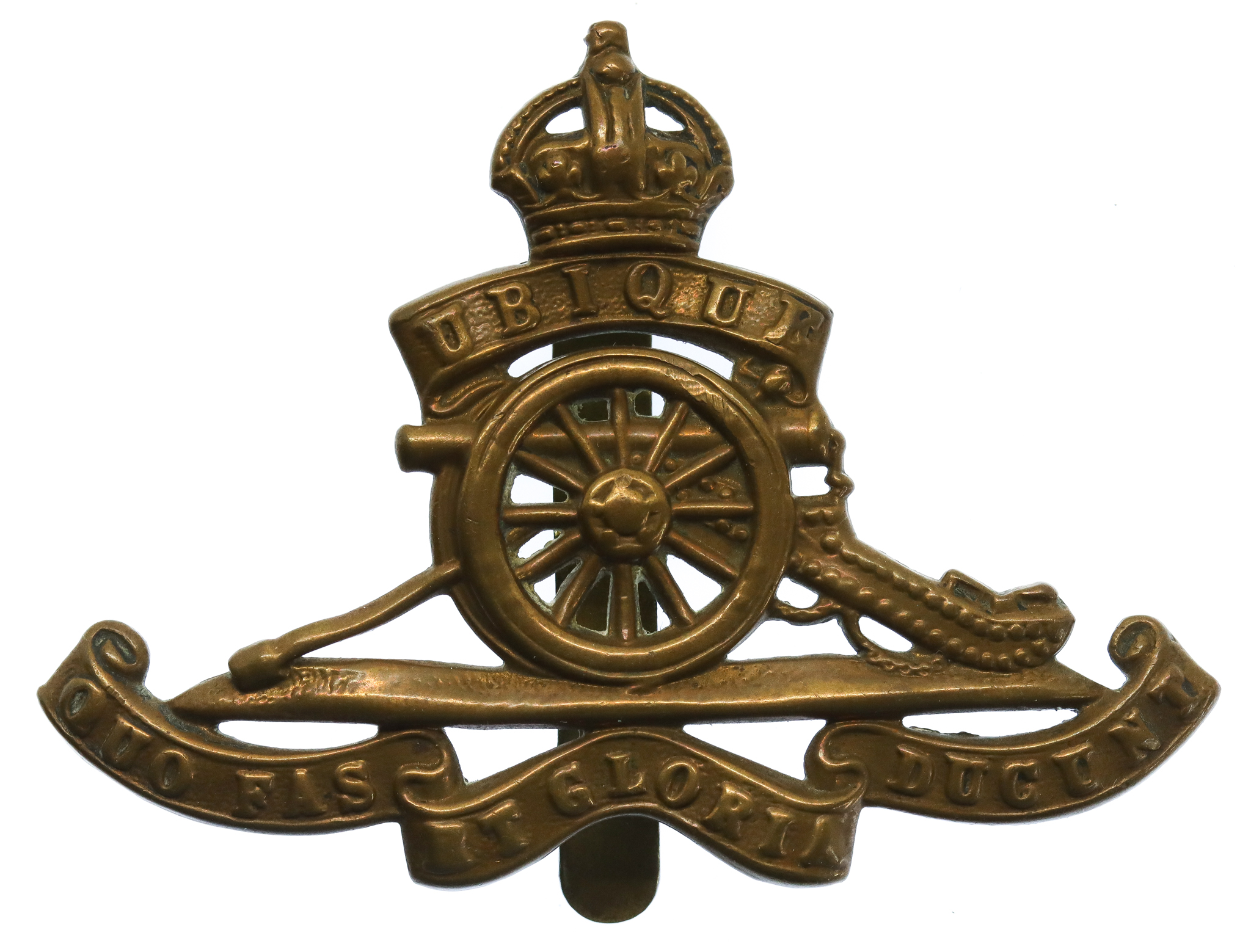 Royal Artillery Cap Badge - King's Crown