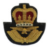 Royal Air Force (R.A.F.) Warrant Officer's Beret Badge - Queen's Crown
