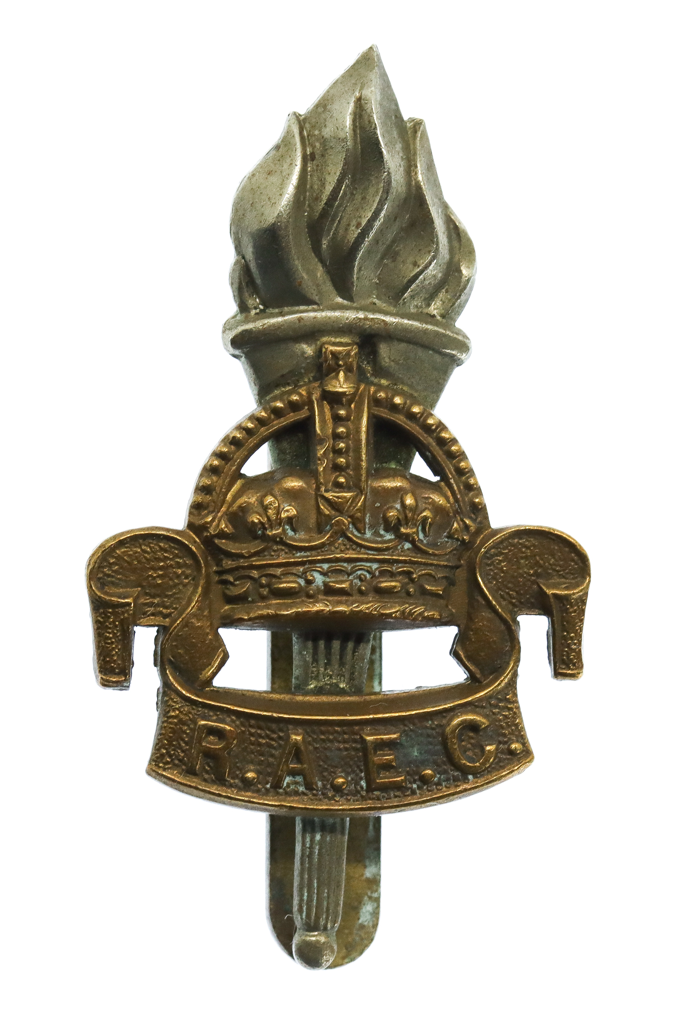 Royal Army Educational Corps (R.A.E.C.) Cap Badge - King's Crown