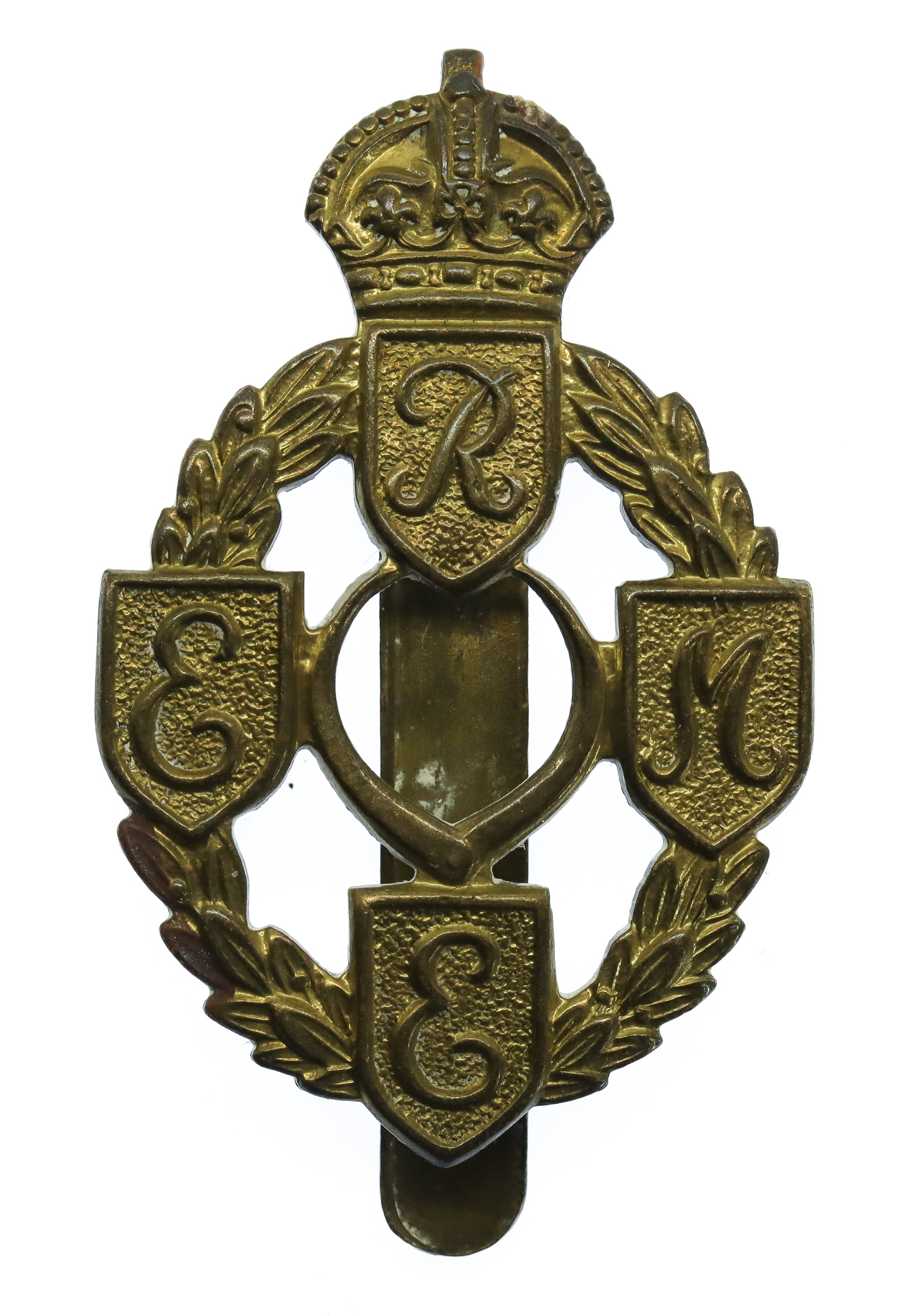 Royal Electrical & Mechanical Engineers (R.E.M.E.) Cap Badge - King's Crown