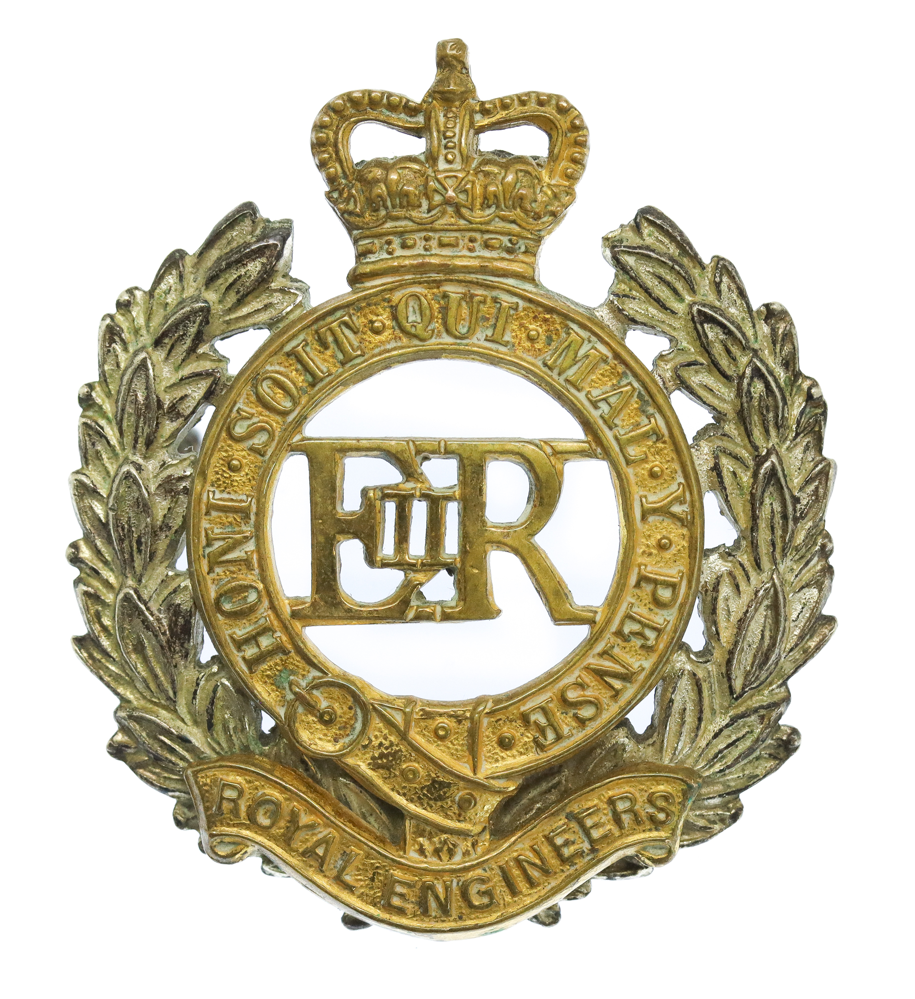 EIIR Royal Engineers Officer's Dress Cap Badge