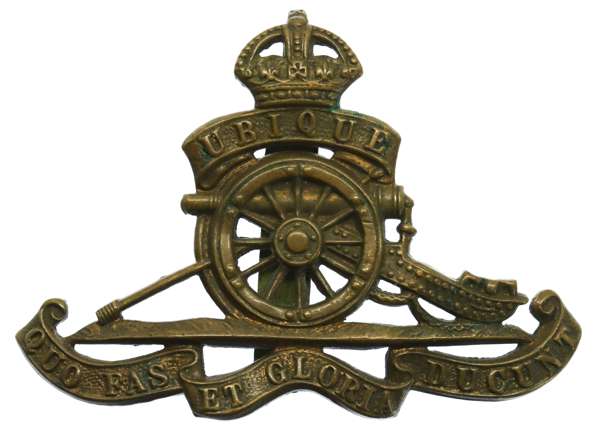 Royal Artillery Cap Badge - King's Crown