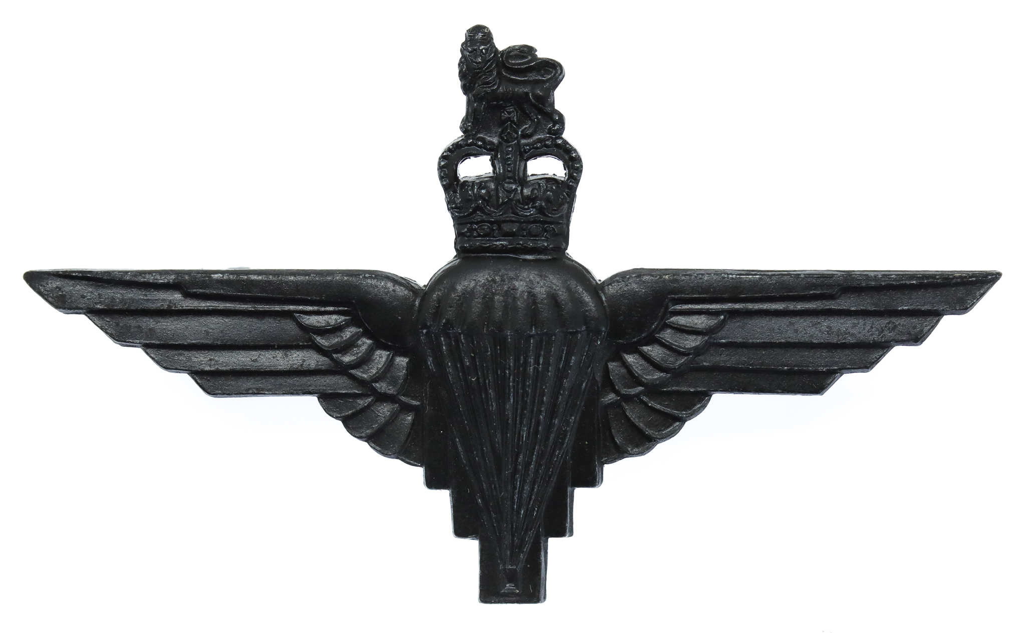 Parachute Regiment Black Cap Badge - Queen's Crown