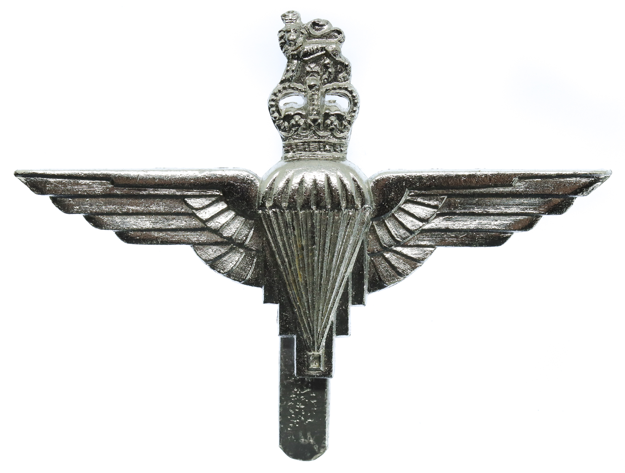 Parachute Regiment Anodised (Staybrite) Cap Badge - Queen's Crown