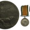 WW1 British War Medal, Victory Medal and Memorial Plaque - L.Cpl. W.A. Rose, Royal Warwickshire Regiment - Died of Wounds, 2/4/17