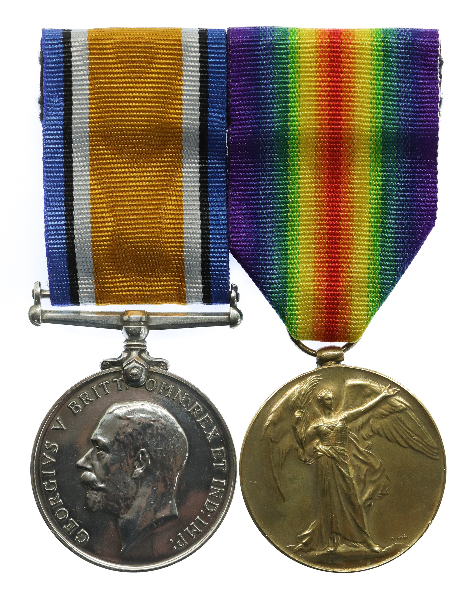  WW1 British War & Victory Medal Pair - 2.A.M. W.J.B. Biggin, Royal Flying Corps