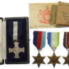 WW2 Distinguished Service Cross Medal Group of Five - Temp. Lieutenant E. Benn, Royal Naval Volunteer Reserve, H.M.S. Violet