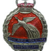 Royal Papua New Guinea Constabulary Enamelled Cap Badge - Queen's Crown