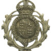British Colonial Police Helmet Plate - King's Crown