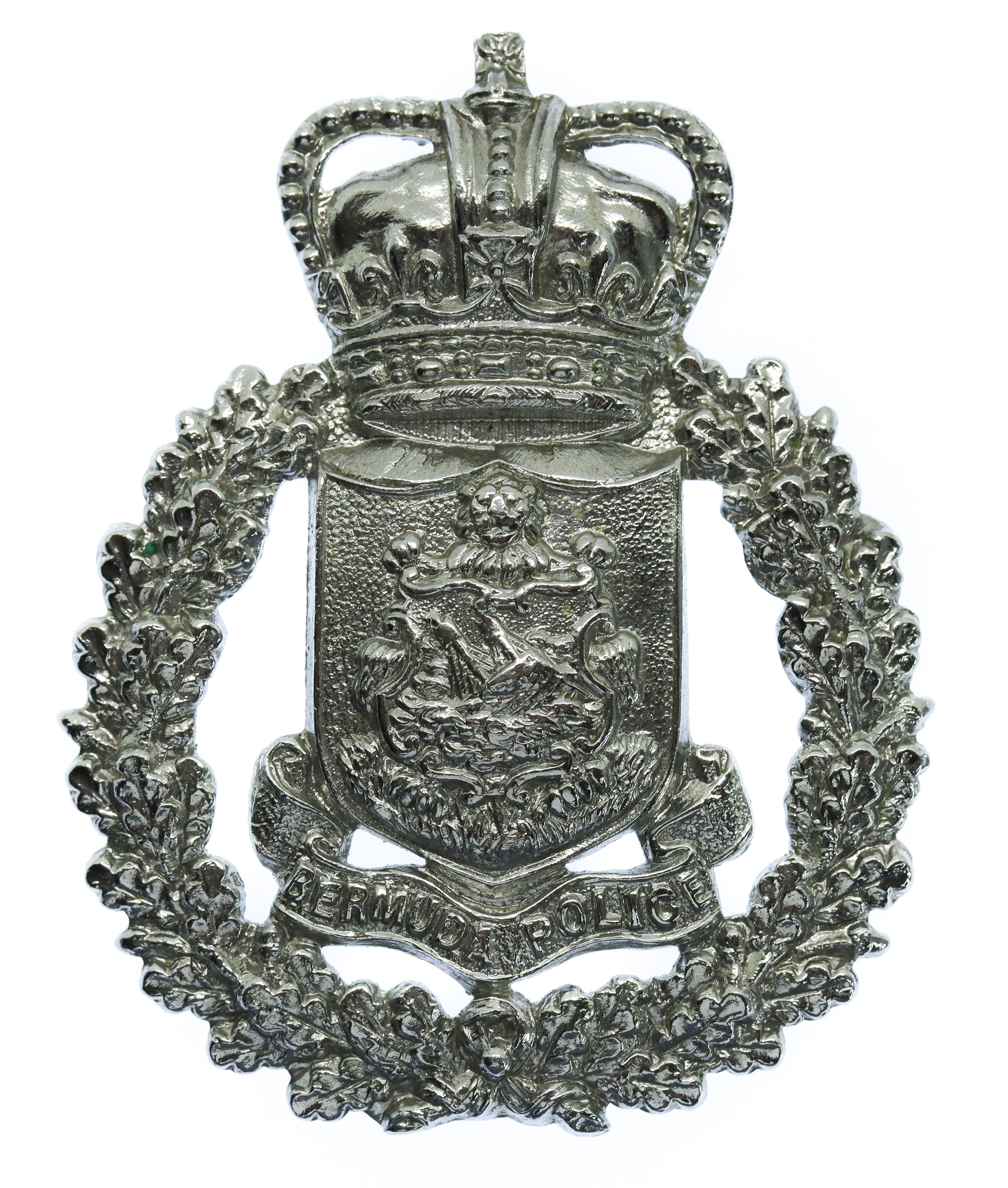 Bermuda Police Cap Badge - Queen's Crown