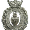 Stockport Borough Police Voided Wreath Helmet Plate - Queen's Crown