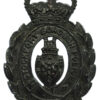 Stockport Borough Police Voided Wreath Night Helmet Plate - Queen's Crown