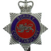 Surrey Constabulary Enamelled Star Cap Badge - Queen's Crown