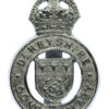 Derbyshire Constabulary Cap Badge - King's Crown (Repaired Slider)