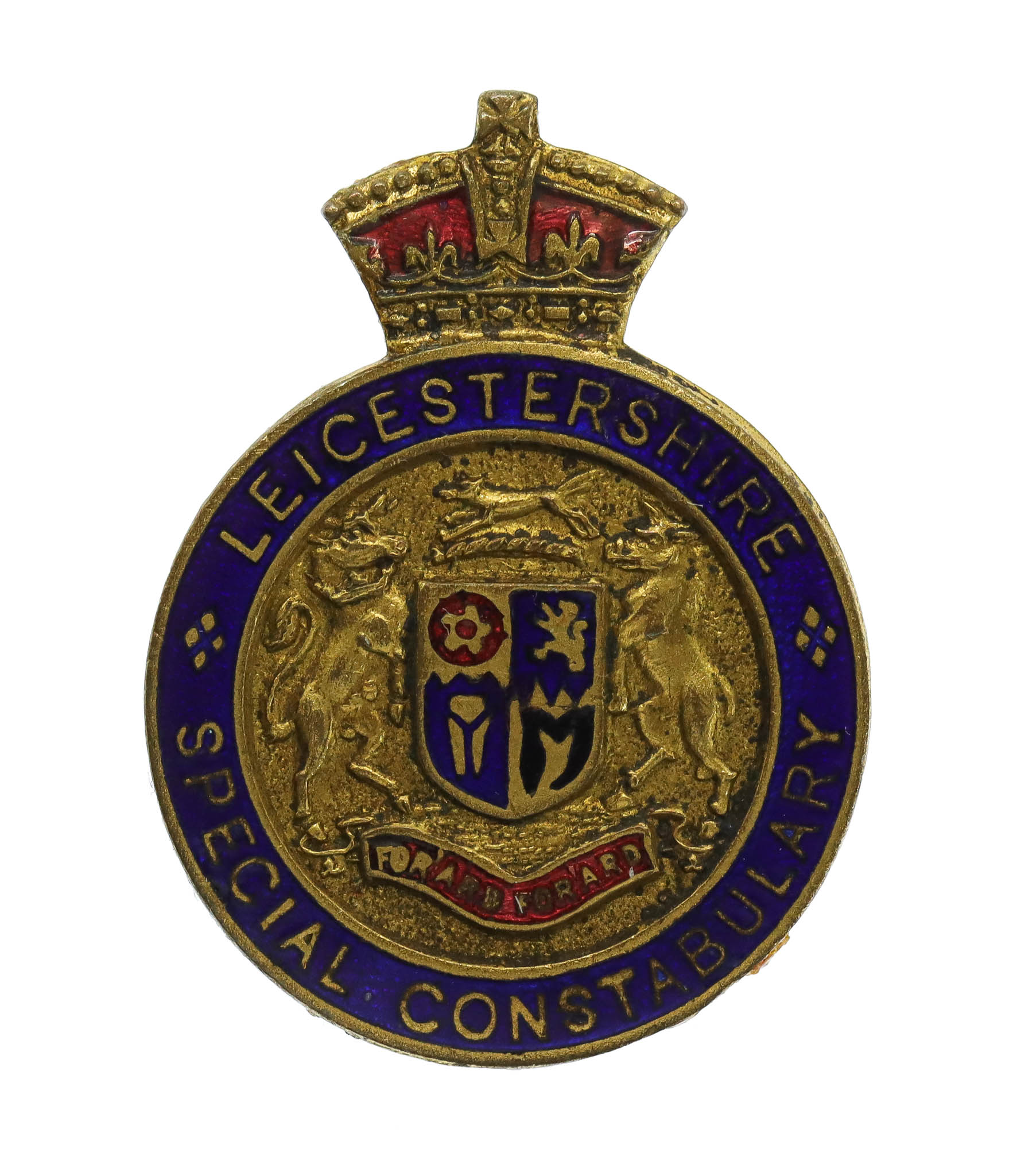 Leicestershire Special Constabulary Enamelled Lapel Badge