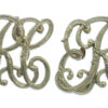 Pair of East Riding of Yorkshire Constabulary White Metal Collar Badges