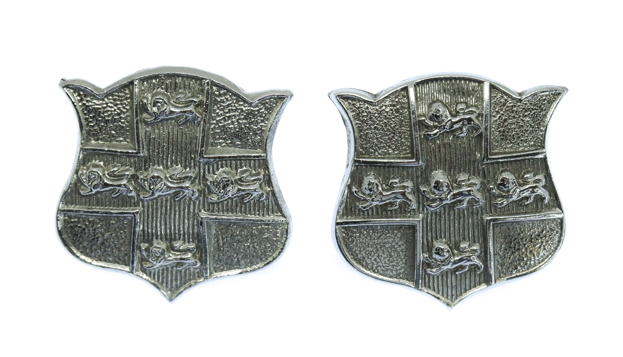 Pair of York City Police Collar Badges