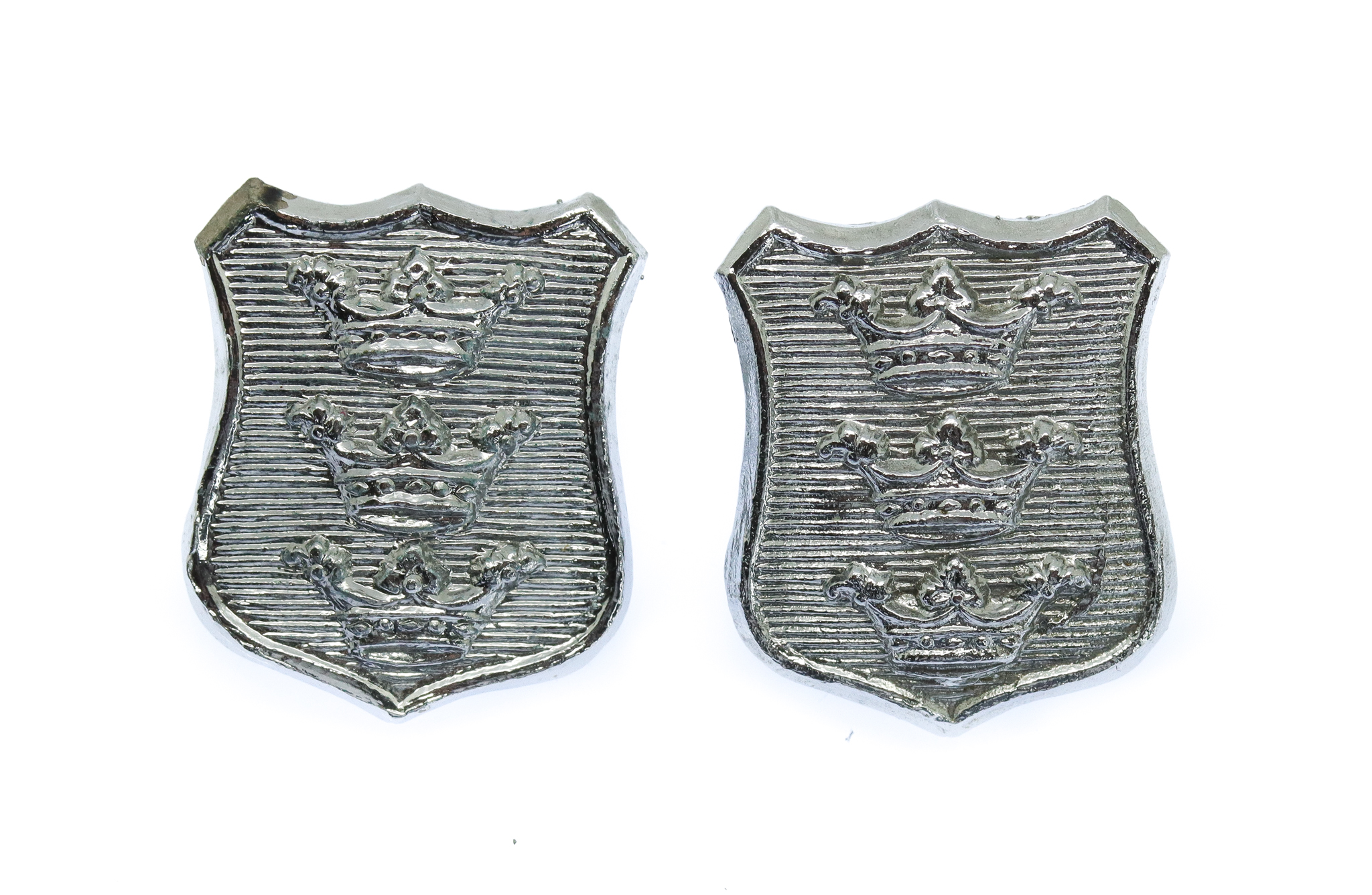 Pair of Hull City Police Collar Badges