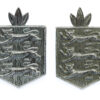Pair of Guernsey Police Collar Badges