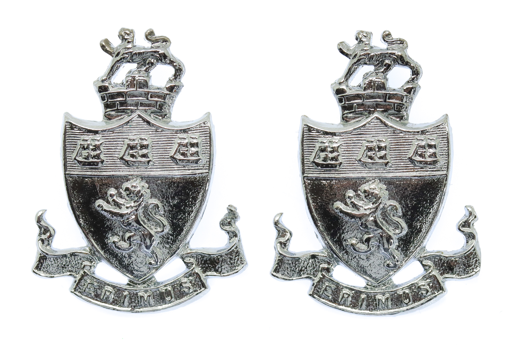 Pair of Middlesbrough Borough Police Collar Badges