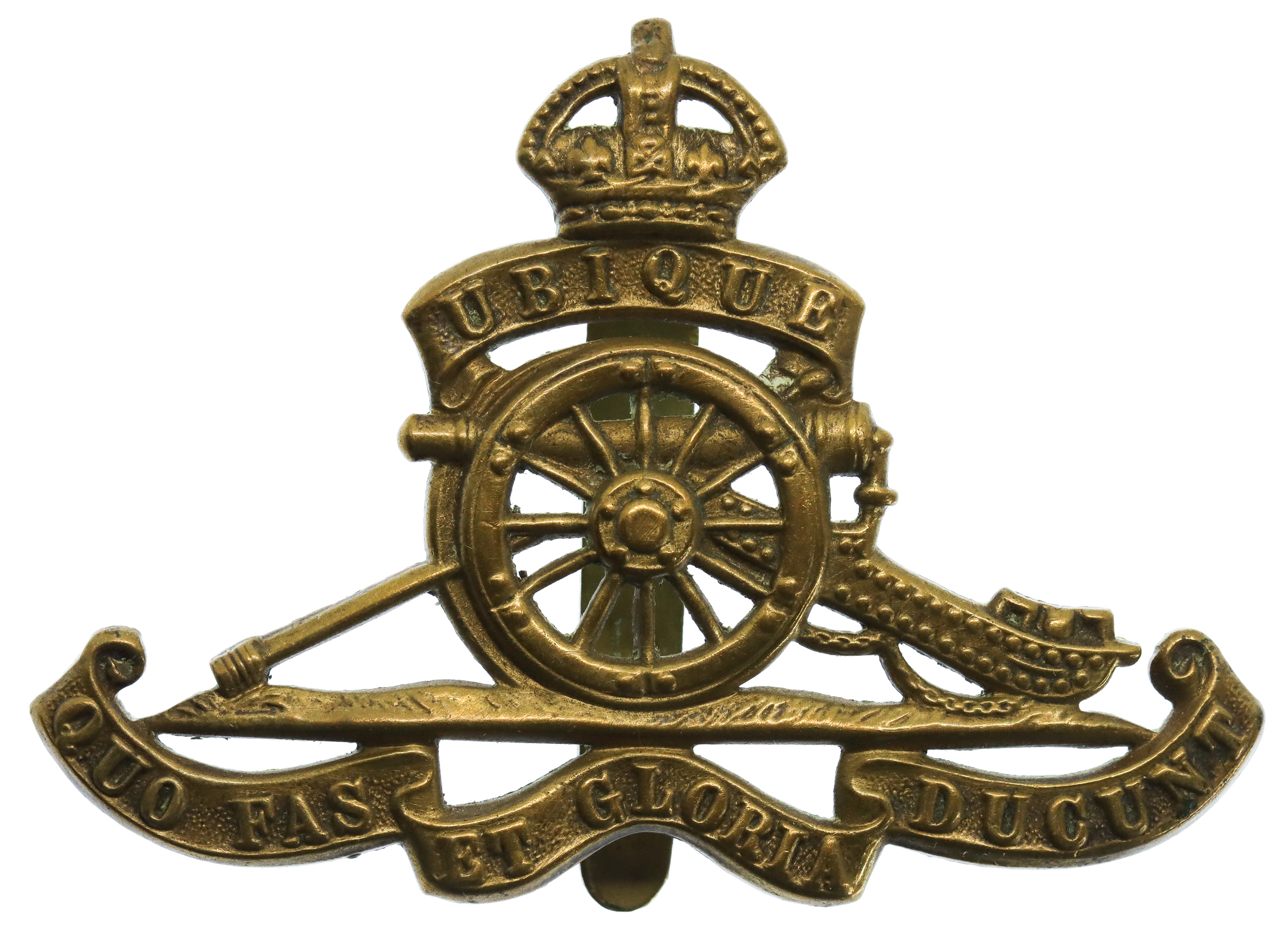 Royal Artillery Cap Badge - King's Crown