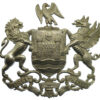 Swansea Borough Police White Metal Coat of Arms Helmet Plate