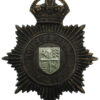 Bournemouth Borough Police Night Helmet Plate - King's crown
