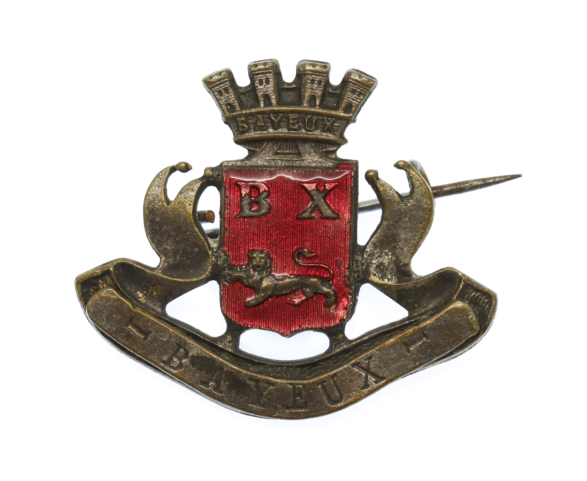 WW1 Battle of Bayeux Sweetheart Brooch