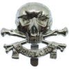 17th/21st Lancers Anodised (Staybrite) Cap Badge