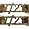 Pair of 17th/21st Lancers (17/21L) Anodised (Staybrite) Shoulder Titles