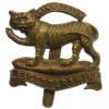 Leicestershire Regiment WW1 All Brass Economy Cap Badge
