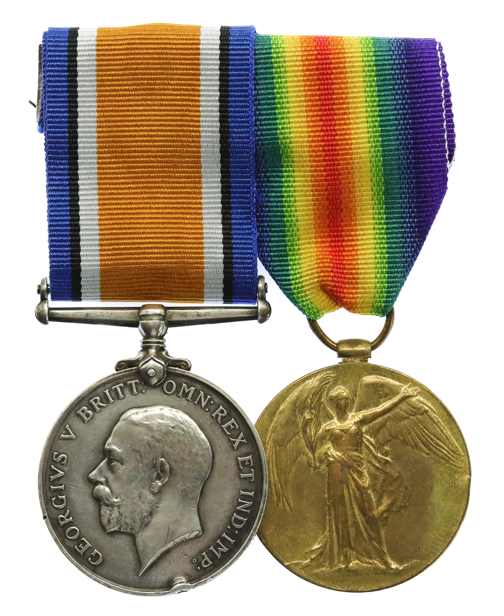 WW1 British War & Victory Medal Pair - Pte. E.H. Sutton, 12th Bn. Notts & Derby Regiment (Sherwood Foresters)