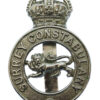 Surrey Constabulary Cap Badge - King's Crown