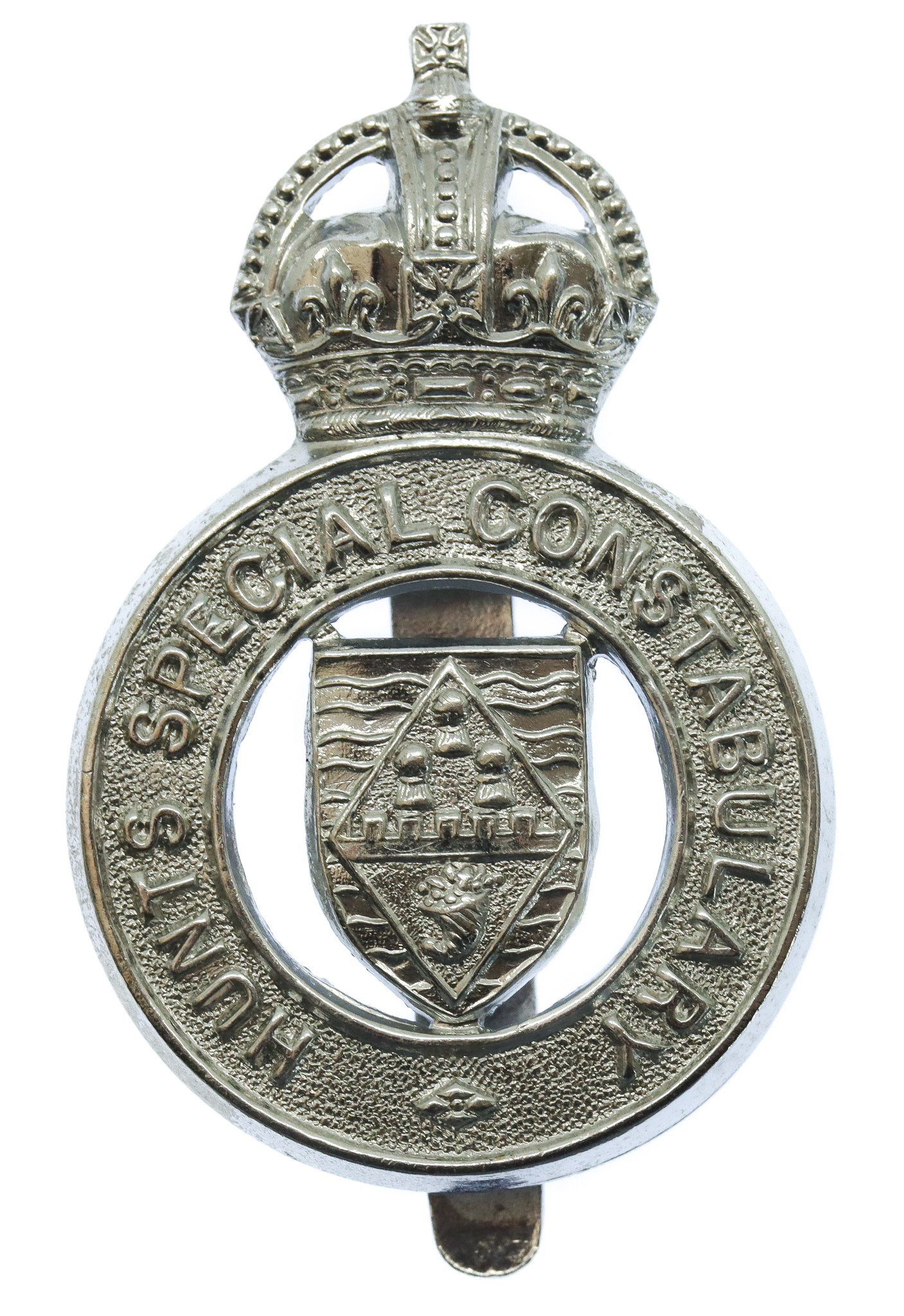 Hunts Special Constabulary Cap Badge - King's Crown