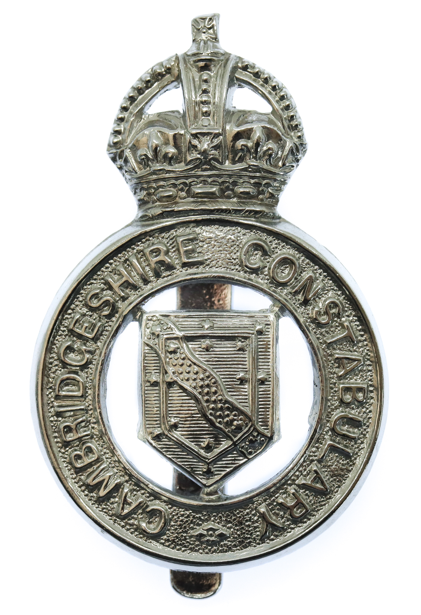 Cambridgeshire Constabulary Cap Badge - King's Crown