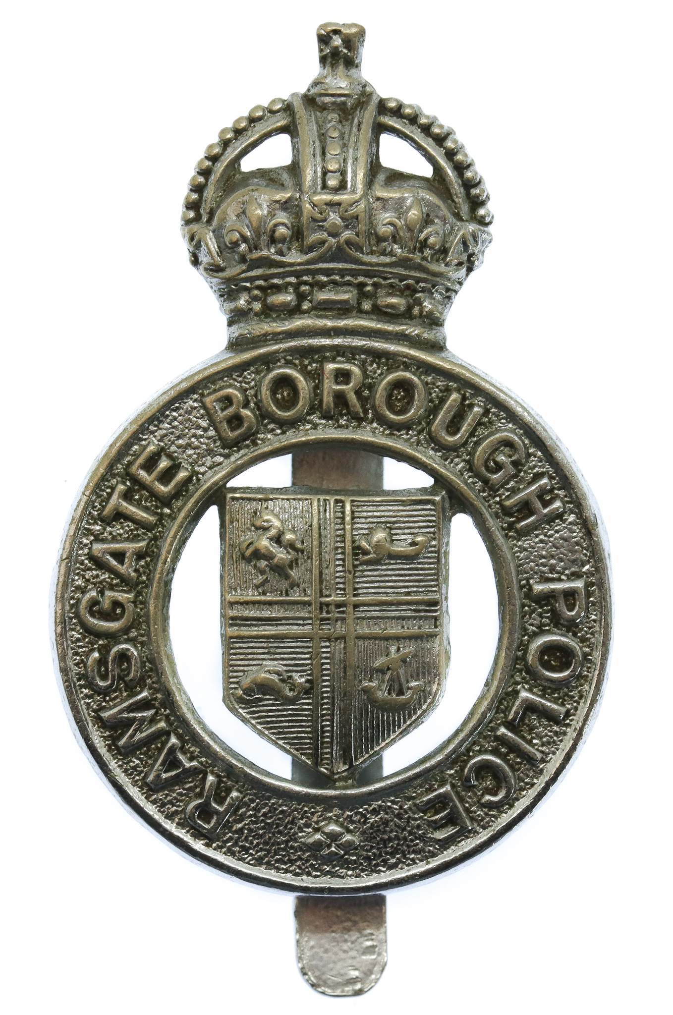 Ramsgate Borough Police Cap Badge - King's Crown