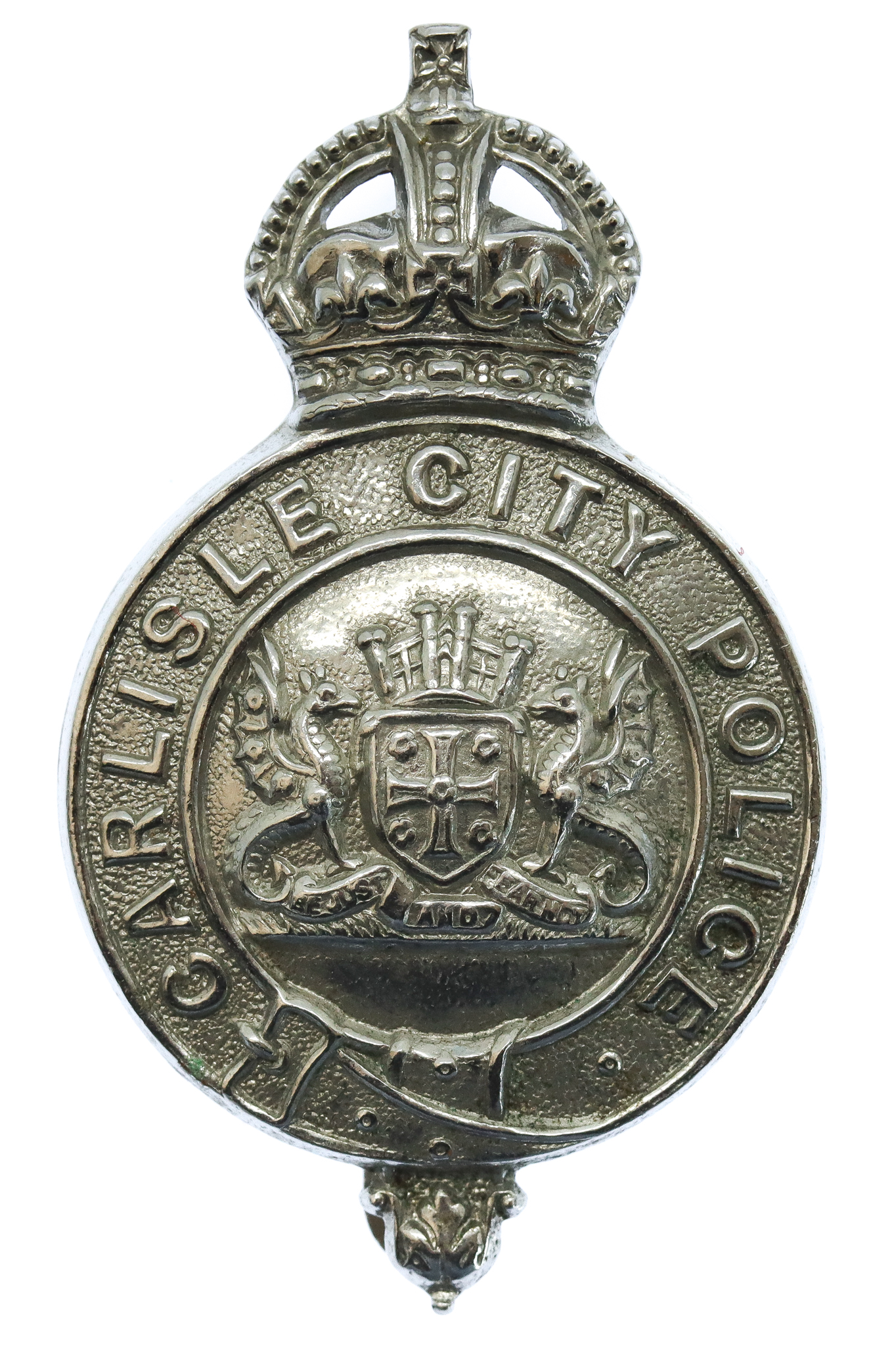 Carlisle City Police Cap Badge - King's Crown