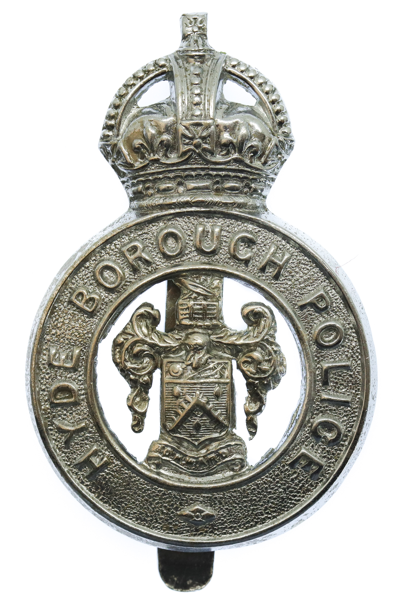 Hyde Borough Police Cap Badge - King's Crown