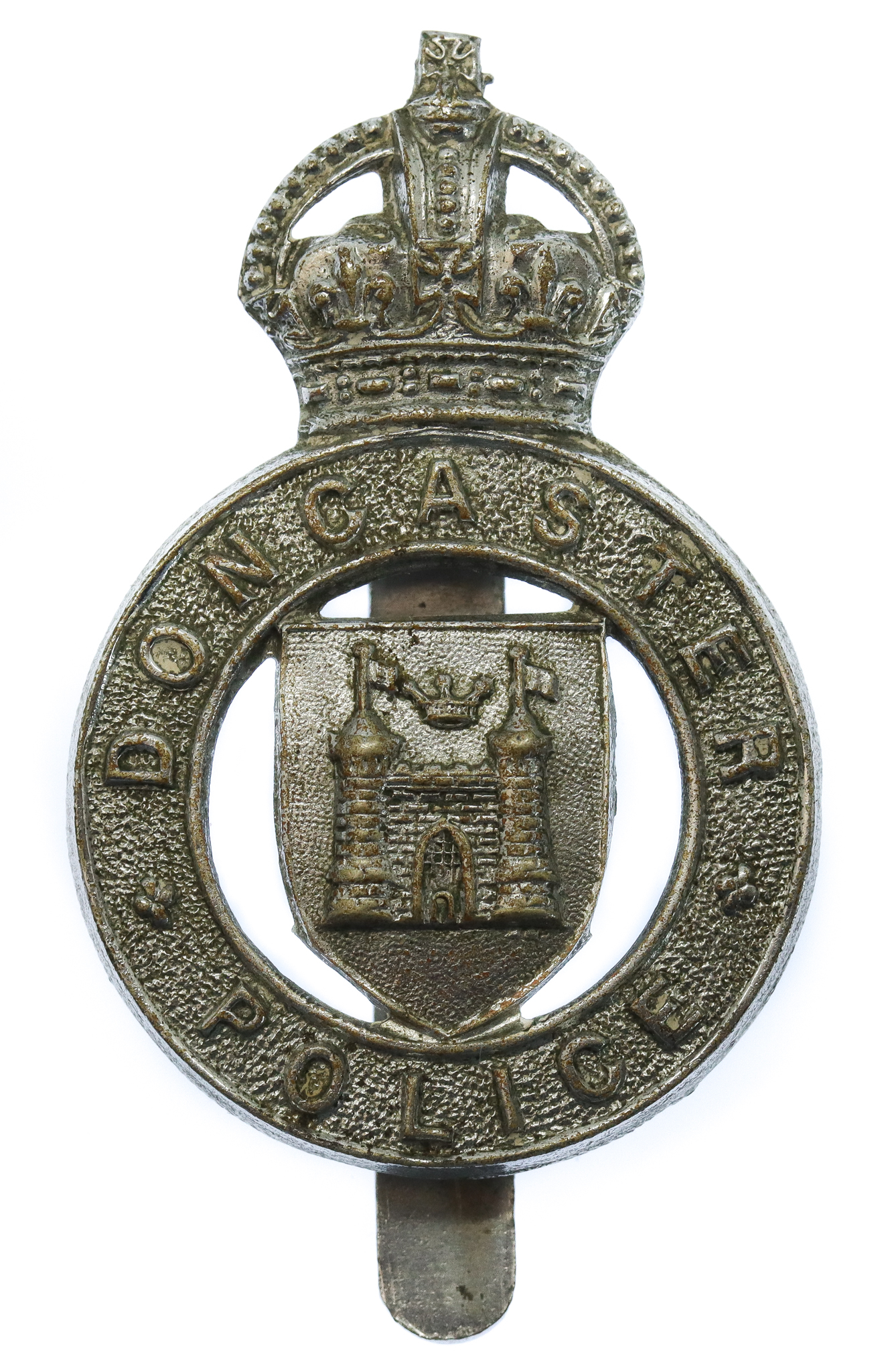 Doncaster Borough Police Cap Badge - King's Crown