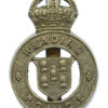 Reading Borough Police Cap Badge - King's Crown