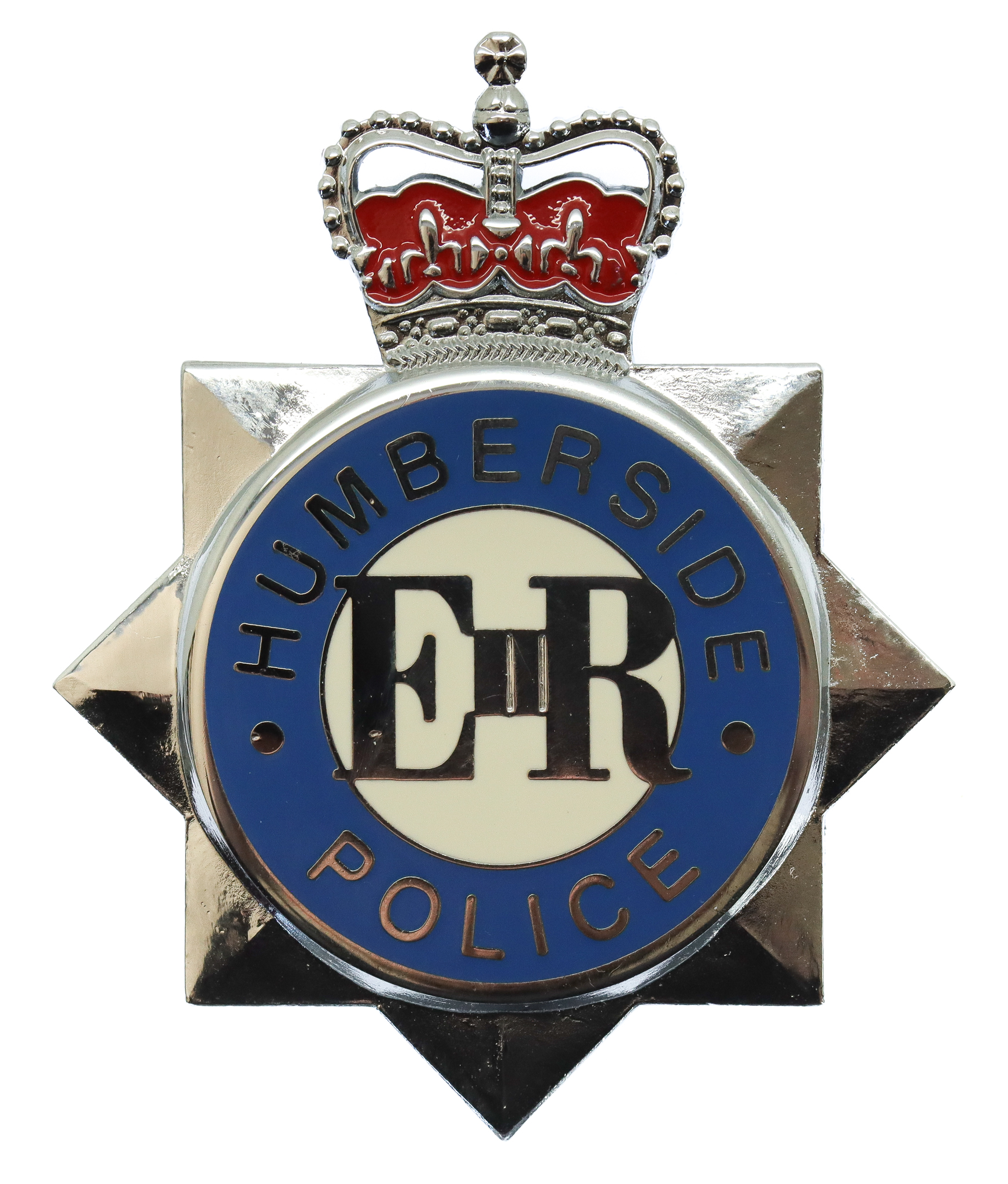 Humberside Police Enamelled Cap Badge - Queen's Crown