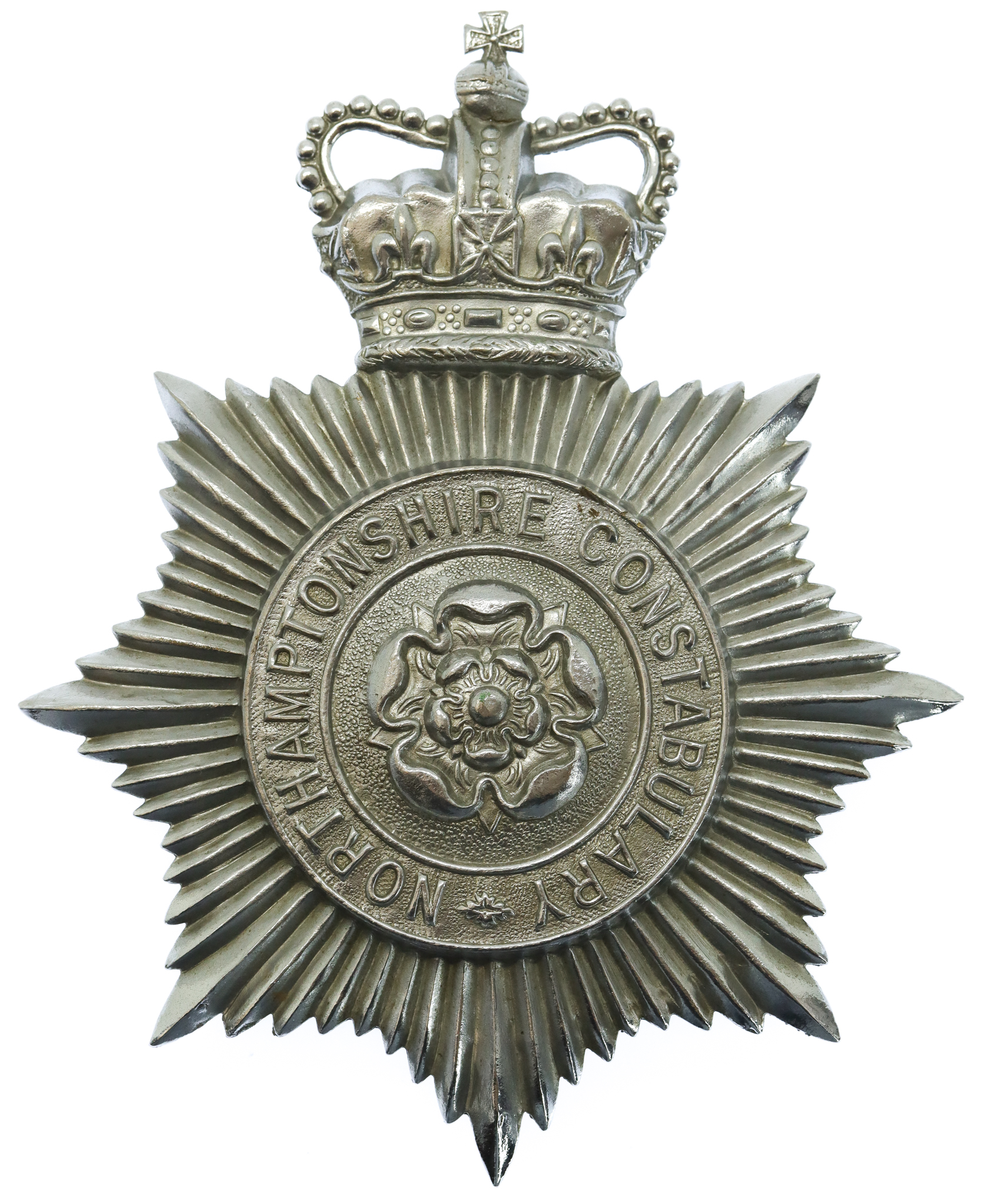 Northamptonshire Constabulary Helmet Plate - Queen's Crown