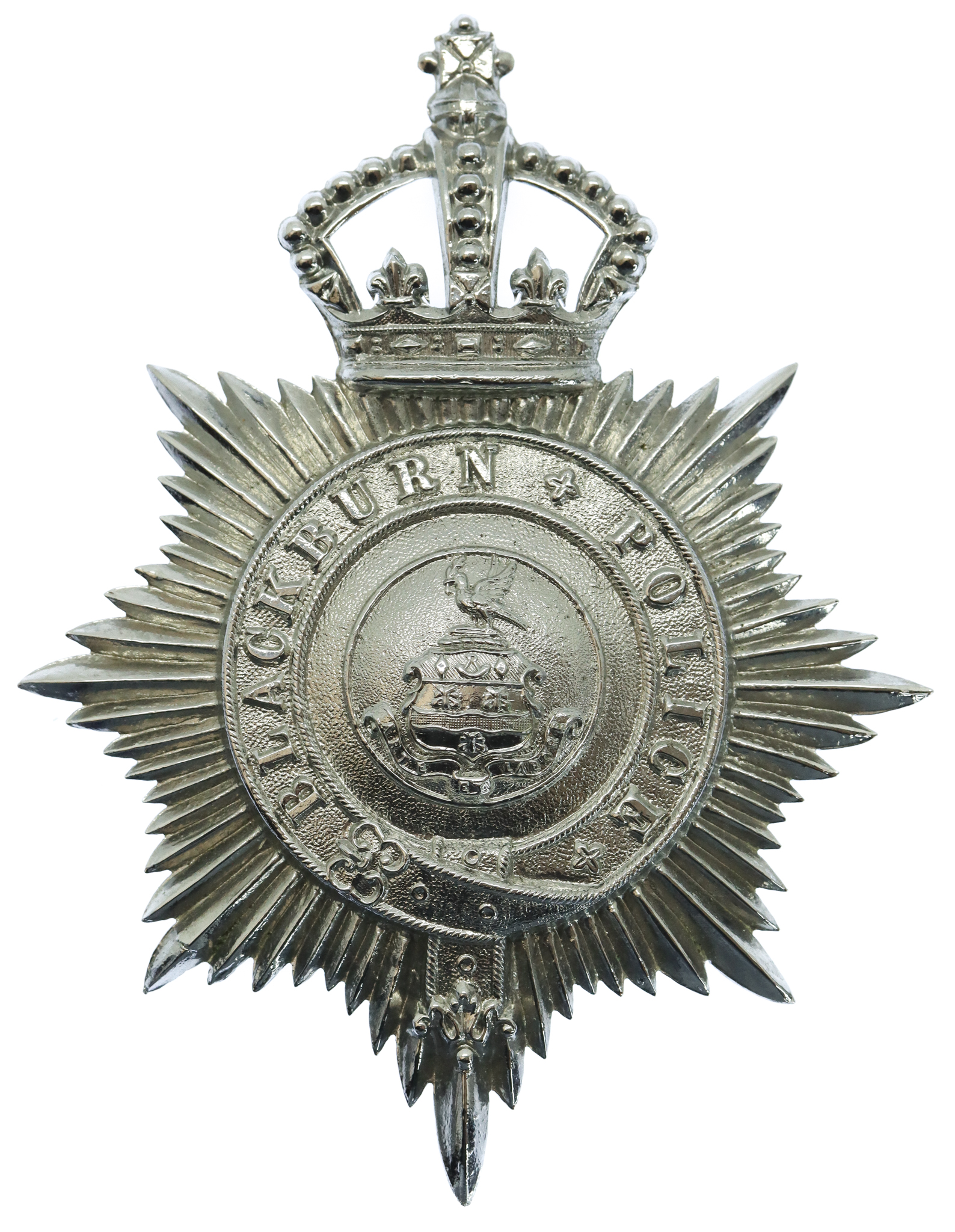Blackburn Borough Police Helmet Plate