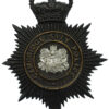 Cambridge City Police Black Helmet Plate - Queen's Crown