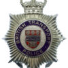 British Transport Police (B.T.P.) Enamelled Hemet Plate - Queen's Crown