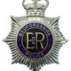 Bedfordshire Police Enamelled Helmet Plate - Queen's Crown
