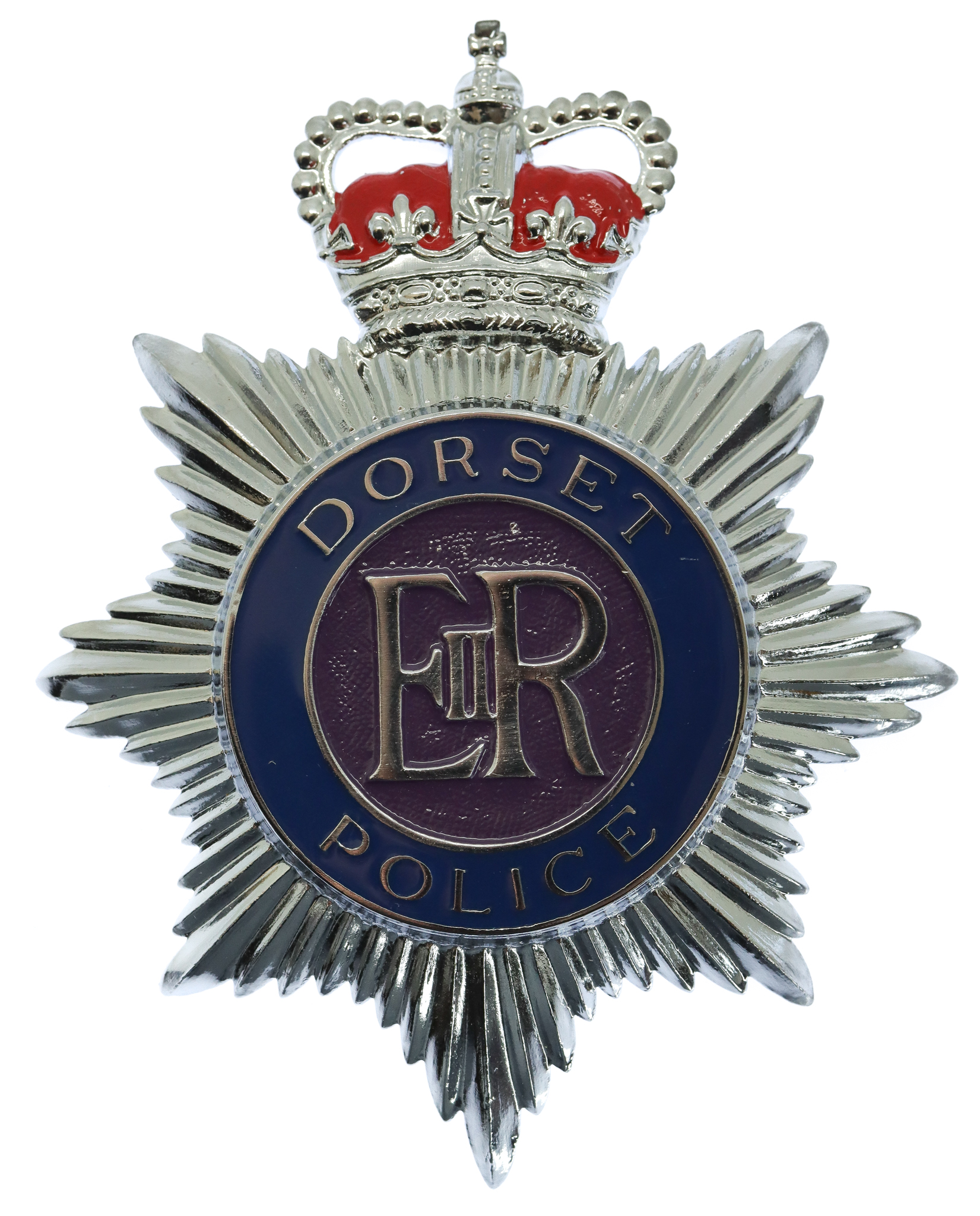 Dorset Police Enamelled Helmet Plate - Queen's Crown