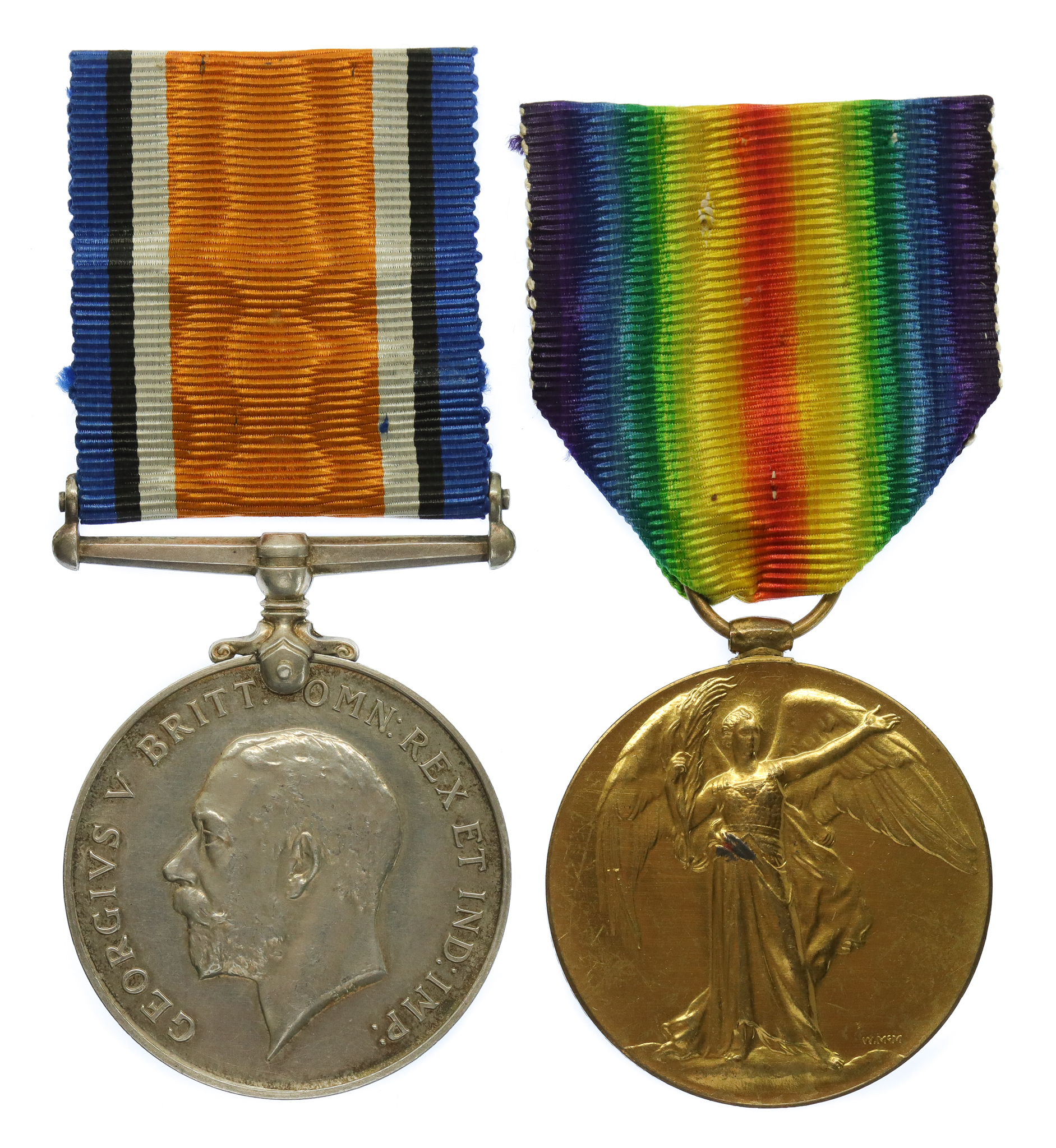 WW1 British War & Victory Medal Pair - Pte. S. Keighley, West Riding Regiment